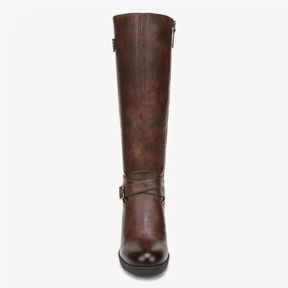 Women's Prairie Wide Calf Block Heel Knee High Boot