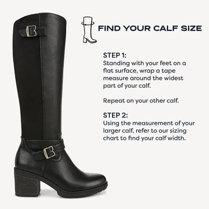 Women's Prairie Wide Calf Block Heel Knee High Boot